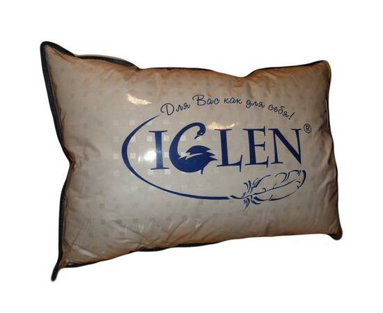 Подушка IGLEN (100% білий пух) 50х70 в тику (507011W), Колір: білий, Розмір: 50x70, зображення 2