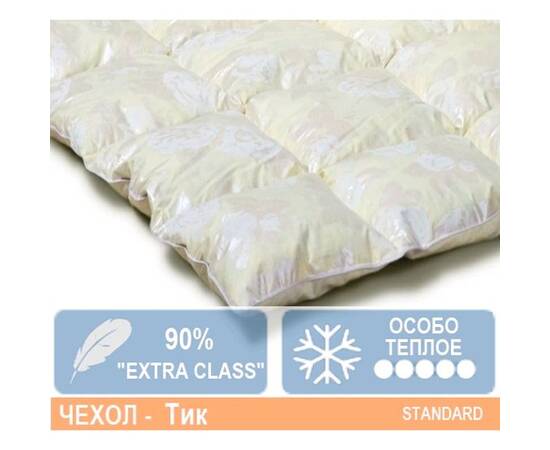 Ковдра пухова MirSon Пух Екстра 042 зима+ 172x205 см (2200000002716), Сезонність: особливо тепла, Розмір: 172x205, зображення 3