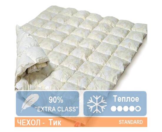 Ковдра пухова MirSon Пух Екстра 041 зима 200x220 см (2200000000934), Сезонність: зимова, Розмір: 200x220, зображення 4