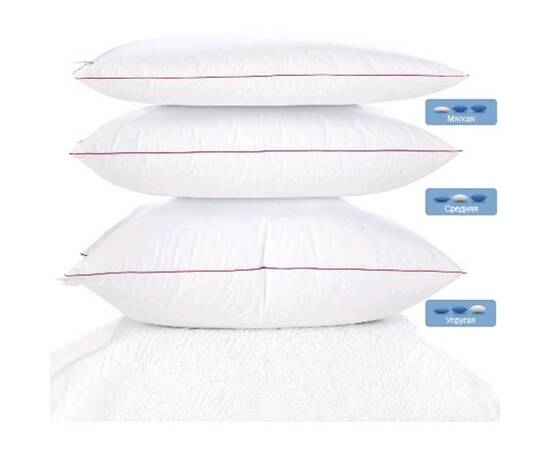 Подушка пуховая DeLuxe 101 50х70 средняя MirSon, Цвет: белый, Размер: 50x70, изображение 2