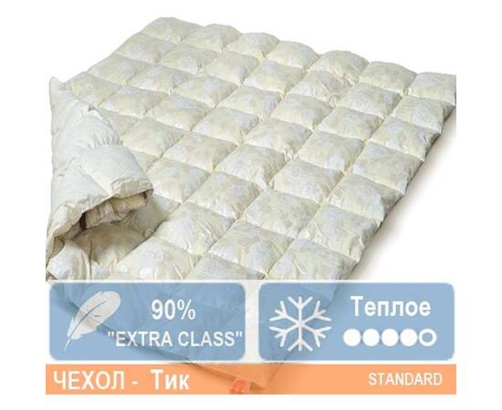 Ковдра пухова MirSon Пух Екстра 041 зима 110x140 см (2200000000965), Сезонність: зимова, Розмір: 110x140, зображення 2