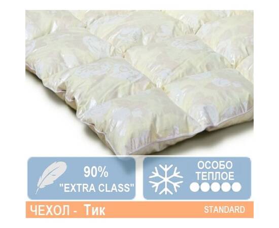 Ковдра пухова MirSon Пух Екстра 042 зима+ 110x140 см (2200000000958), Сезонність: особливо тепла, Розмір: 110x140, зображення 2