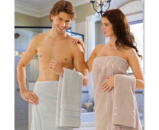 Рушник HOBBY DOLCE 50х90 сіро-блакитний (13996), Колір: сірий, Розмір: 50x90, зображення 3