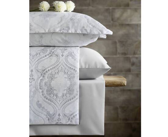 Постільна білизна Pavia 200x220 NORA GREY сірий (400893), Розмір: двоспальний євро 200х220, Основний колір: сірий, зображення 3