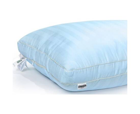 Подушка шерстяная MirSon DeLuxe 127 низкая 60x60 см (2200000010995), Цвет: голубой, Размер: 60x60, изображение 3