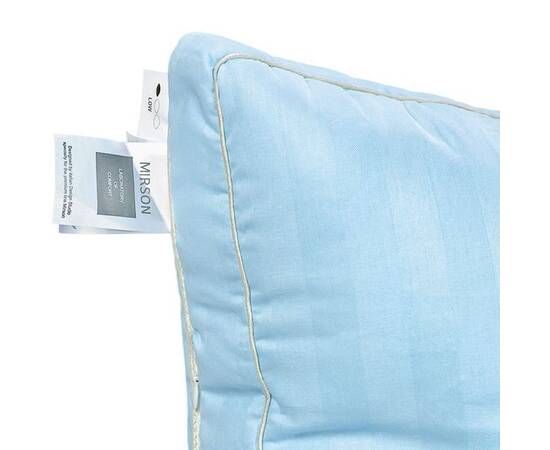 Подушка шерстяная MirSon DeLuxe 127 низкая 70x70 см (2200000006332), Цвет: голубой, Размер: 70x70, изображение 4