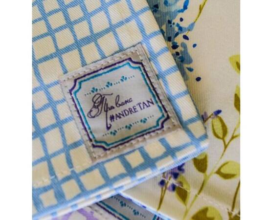 Салфетка 40х40 Блакитна клітинка Прованс (000197), изображение 3