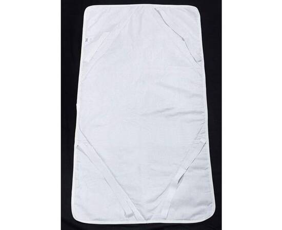 Наматрацник лляний 200х90х1 (тканина бавовна) Lintex (нл-92), Розмір: 90x200, Спосіб кріплення: гумки по кутах, зображення 3