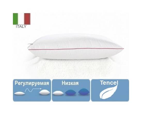 Подушка антиалергенна MirSon Tencel DeLuxe 0371 м'яка 60х60 см (2200000014450), Колір: білий, Розмір: 60x60, зображення 2