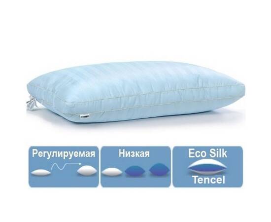 Подушка антиалергенна MirSon DeLuxe Valentino 0374 м'яка 50х70 см (2200000015389), зображення 2