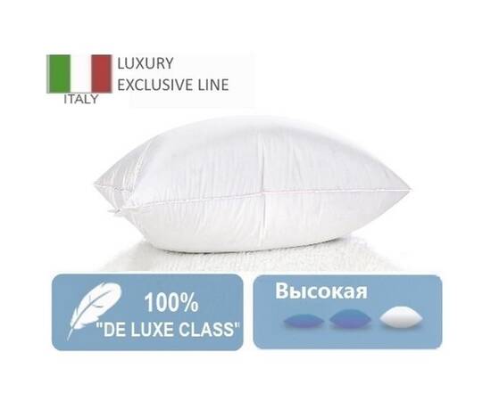 Подушка пуховая MirSon Luxury Exclusive 153 упругая 70x70 см (2200000007247), Цвет: белый, Размер: 70x70, изображение 2