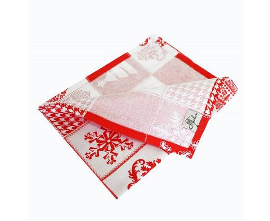 Салфетка Святкова-Печворк 35х45 Прованс, Тип: салфетки, Цвет: красный, Форма скатерти: прямоугольная, Размер: 35x45, изображение 3