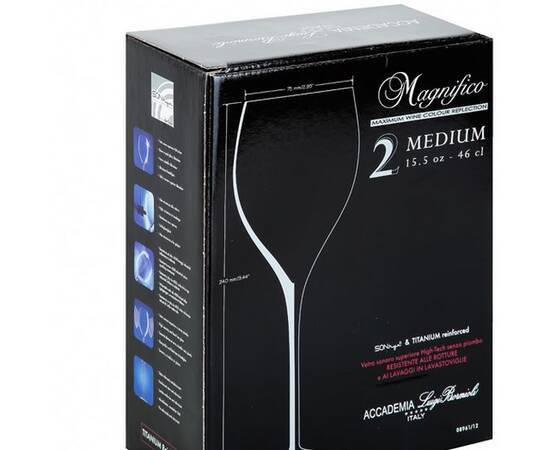 Келих Magnifico для шампанського C 337 (2 шт в упаковці) Luigi Bormioli (08959/12), зображення 2
