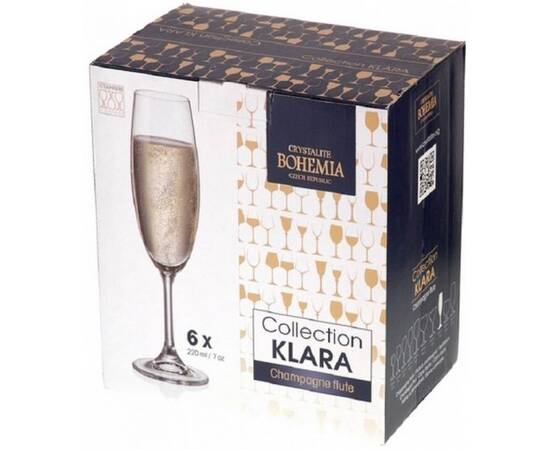 Келихи Klara 220мл 6шт Bohemia (4S415/00000/220), зображення 3