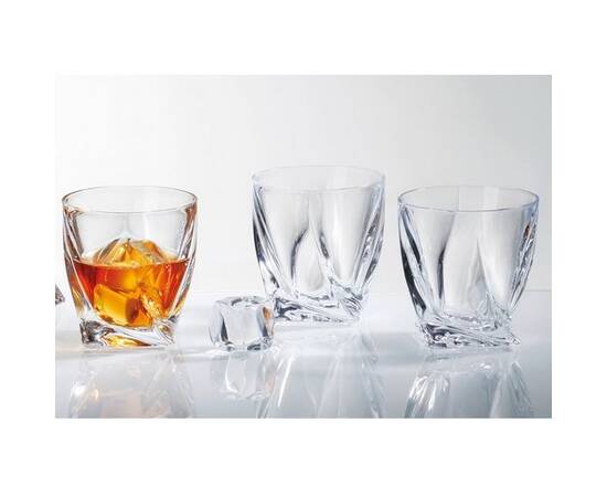 Склянки Quadro 340мл для віскі 6шт Bohemia (2k936/99A44/340), зображення 2