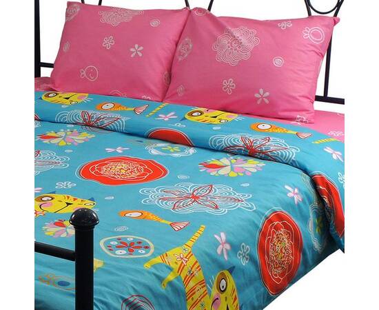 Постельный комплект евро Руно (845.116_Yellow cat), изображение 2