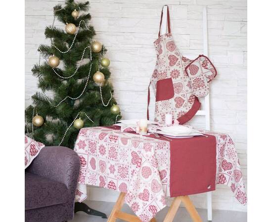 Скатерть Печворк бордо 136х136 Прованс, Тип: скатерти, Цвет: бордовый, Форма скатерти: квадратная, Размер: 136x136, изображение 4