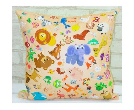Подушка «В мире животных» 40х40 Loskutini, изображение 2
