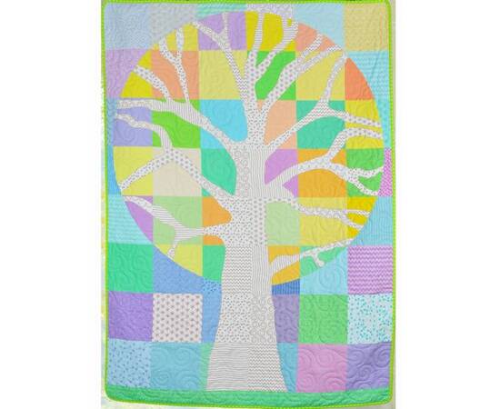 Эко плед-одеяло «Волшебное дерево» 75х100 Loskutini, изображение 2