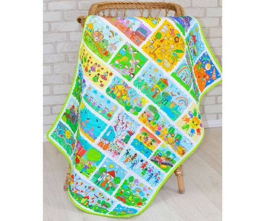 Эко плед-одеяло «Детские рисунки» 75х100 Loskutini, изображение 2