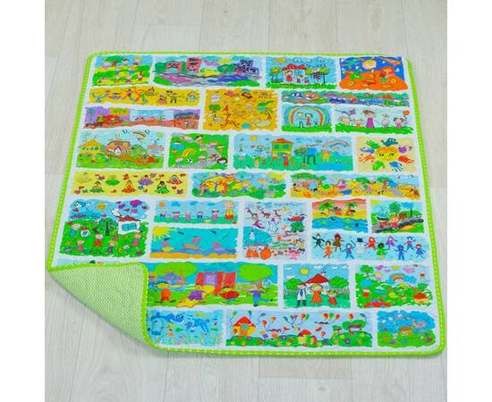 Эко плед-одеяло «Детские рисунки» 75х100 Loskutini, изображение 4