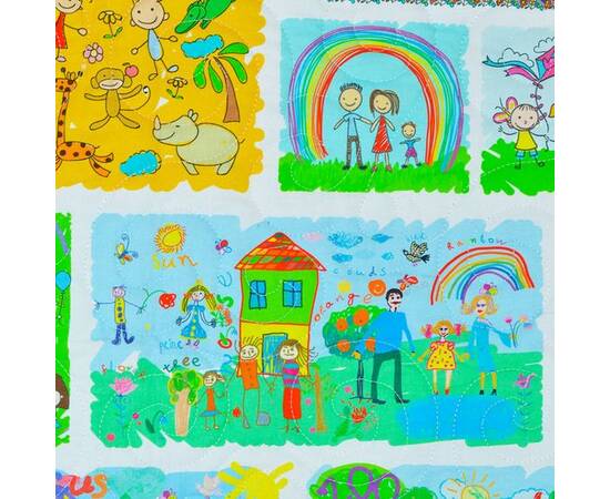 Эко плед-одеяло «Детские рисунки» 75х100 Loskutini, изображение 6
