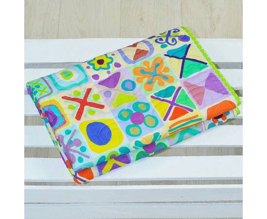 Эко плед-одеяло «Крестики-нолики» 75х101 Loskutini, изображение 5