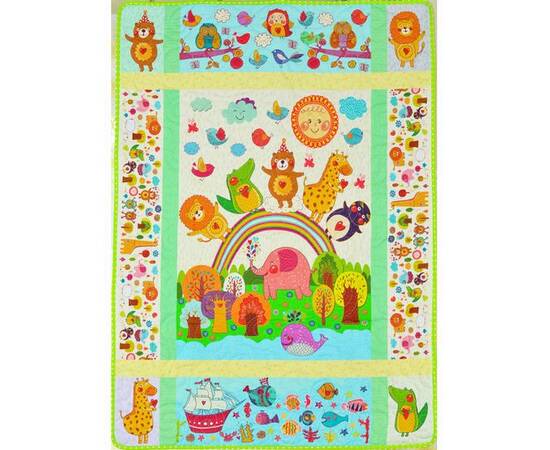 Эко плед-одеяло «Сказочные животные» 75х100 Loskutini, изображение 2
