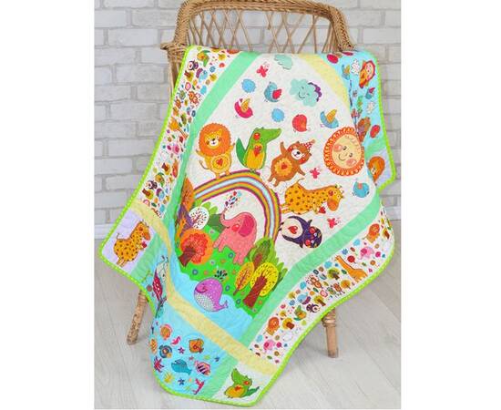 Эко плед-одеяло «Сказочные животные» 75х100 Loskutini, изображение 4