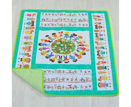 Эко плед-одеяло «Счастливые детки» 75х100 Loskutini, изображение 3