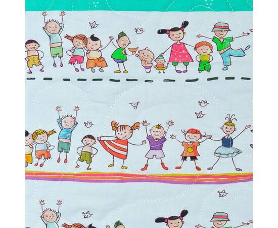 Эко плед-одеяло «Счастливые детки» 75х100 Loskutini, изображение 6