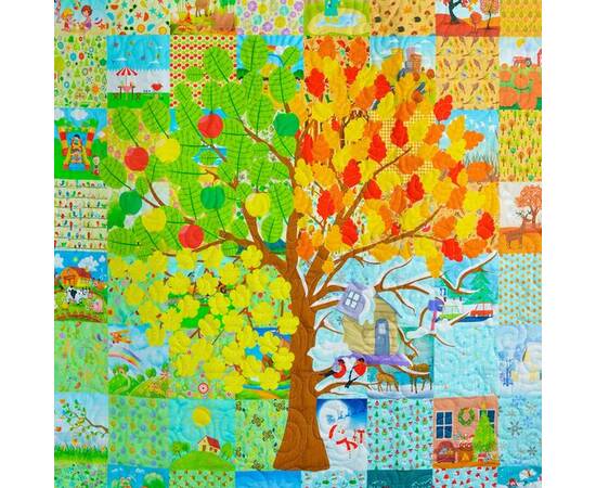 Еко покривало-ковдра «Пори року» 155х225 Loskutini, зображення 4