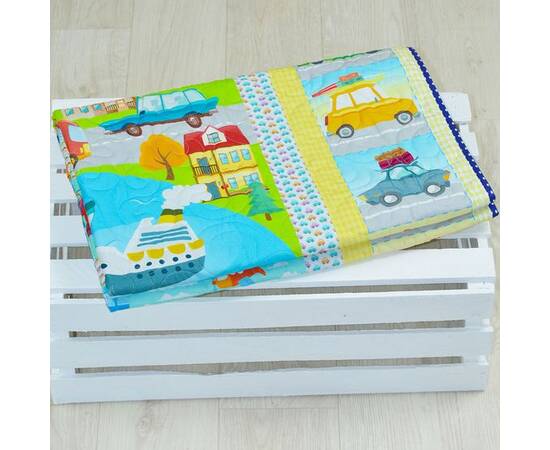 Эко покрывало-одеяло «Городок» 105х145 Loskutini, изображение 5