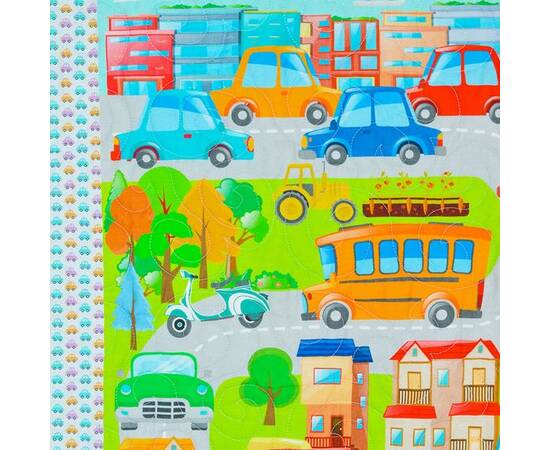 Эко покрывало-одеяло «Городок» 105х145 Loskutini, изображение 6