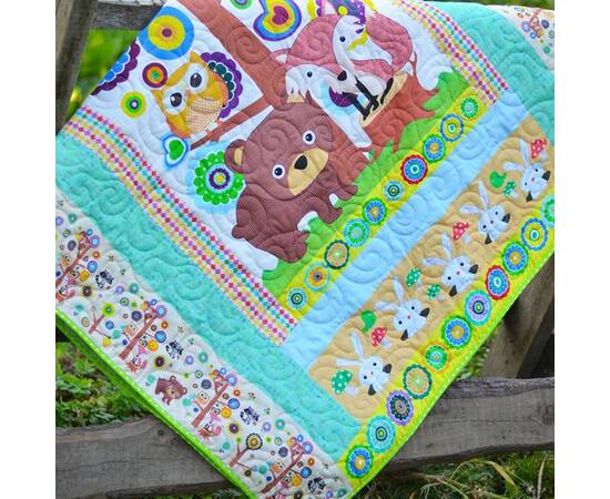 Эко покрывало-одеяло «Лесное дерево» 105х145 Loskutini, изображение 3