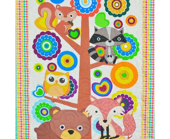 Эко покрывало-одеяло «Лесное дерево» 105х145 Loskutini, изображение 5