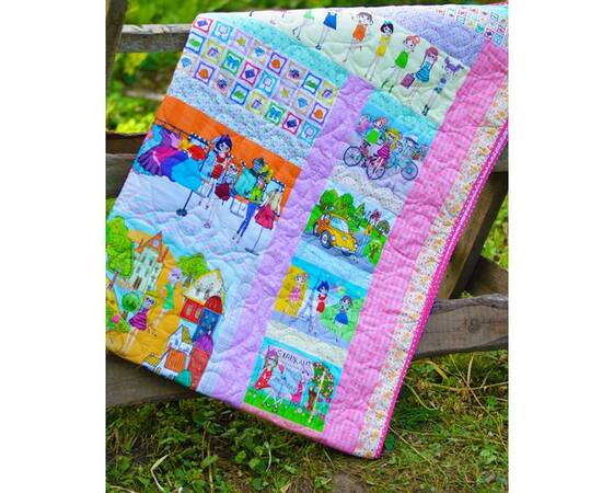 Еко покривало-ковдра «Модниці» 155х225 Loskutini, зображення 3