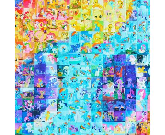 Еко покривало-ковдра «Поні Мозаїка» 145х185 Loskutini, зображення 4