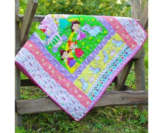 Еко покривало-ковдра «Принцеси» 105х145 Loskutini, зображення 5