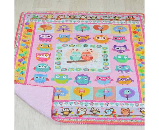 Эко покрывало-одеяло «Совушки» 105х145 Loskutini, изображение 4