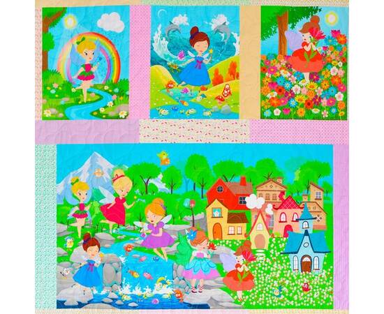 Еко покривало-ковдра «Феєчки» 155х225 Loskutini, зображення 5