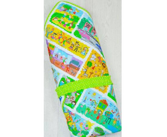 Конверт-одеяло на выписку «Детские рисунки» 35х75 (75х100) Loskutini, изображение 2