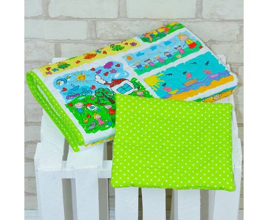 Конверт-одеяло на выписку «Детские рисунки» 35х75 (75х100) Loskutini, изображение 3