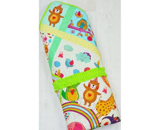 Конверт-одеяло на выписку «Сказочные животные» 35х75 (75х100) Loskutini, изображение 2