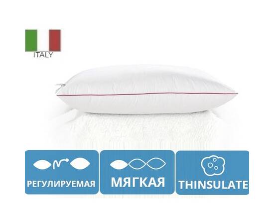 Подушка антиаллергенная MirSon DeLuxe 100/1 40x60 см (2200000016058), Цвет: белый, Размер: 40x60, изображение 3