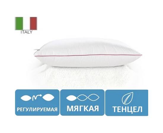 Подушка антиалергенна MirSon Tencel DeLuxe 0371 м'яка 40х60 см (2200000016126), Колір: білий, Розмір: 40x60, зображення 2