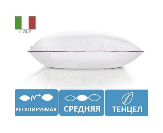 Подушка антиалергенна MirSon Tencel DeLuxe 0372 середня 40х60 см (2200000016133), Колір: білий, Розмір: 40x60, зображення 2