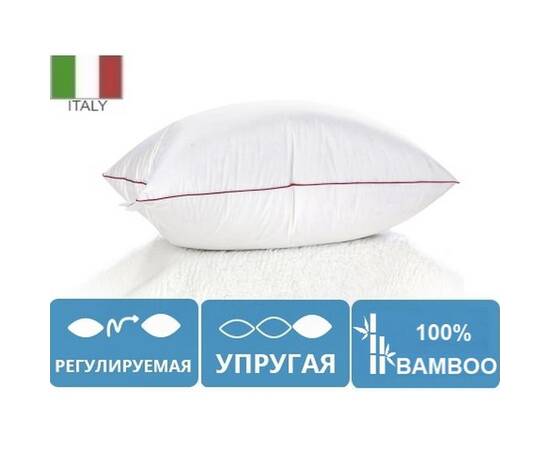 Подушка бамбукова MirSon De Luxe 0418 універсальна 60х60 см (2200000041548), Колір: білий, Розмір: 60x60, зображення 2