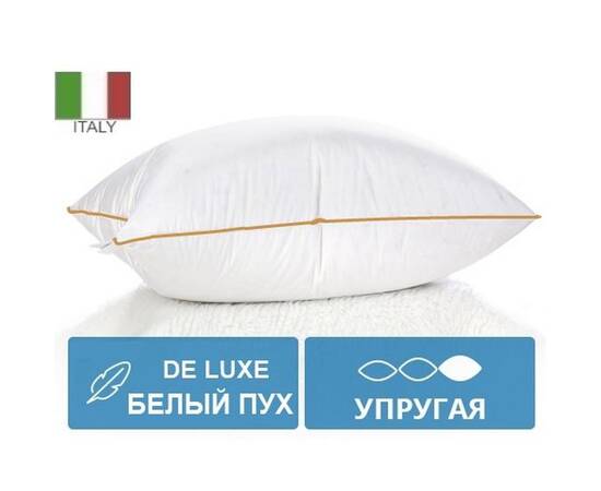 Подушка пухова MirSon DeLuxe 202 пружна 60х60 см (2200000060563), Колір: білий, Розмір: 60x60, зображення 2