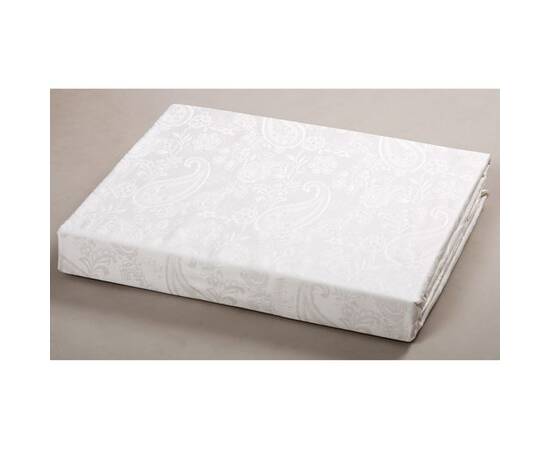 Постельное белье Tac жаккард Brinley ekru молочный евро (2000022095594), изображение 2